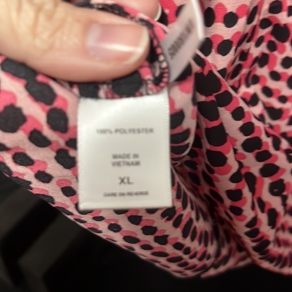 New York & Co- high neck polyester shirt with ruffles - Picture 8 of 8